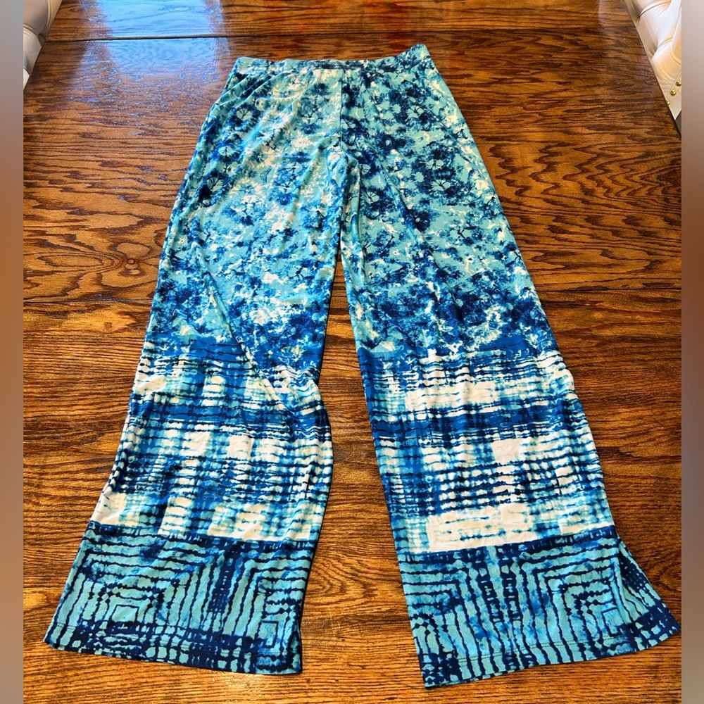 Sandiva Blue Tie-Dye Pants